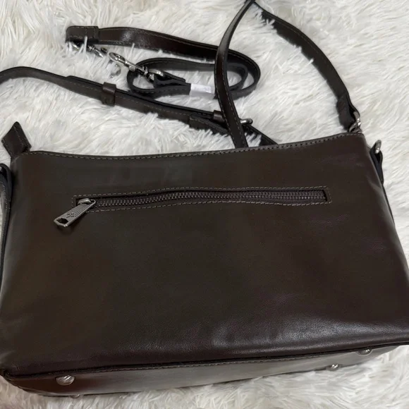 Patricia Nash Dark Brown Leather Crossbody Bag - Picture 4 of 10